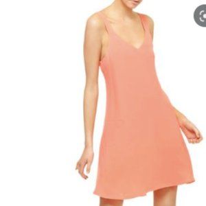 SANCTUARY Harlow Mini Shift Swing Sleeveless Tank Dress Pink Cuban Coral M NWT